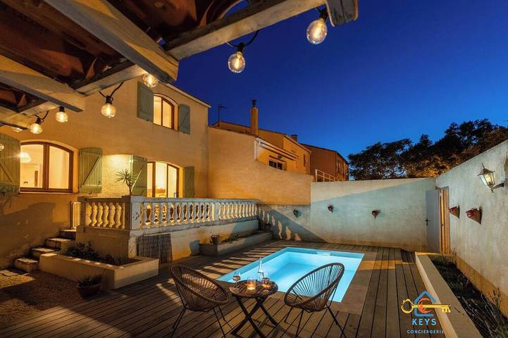 Vakantiehuis voor 6 personen, met terras in Narbonne