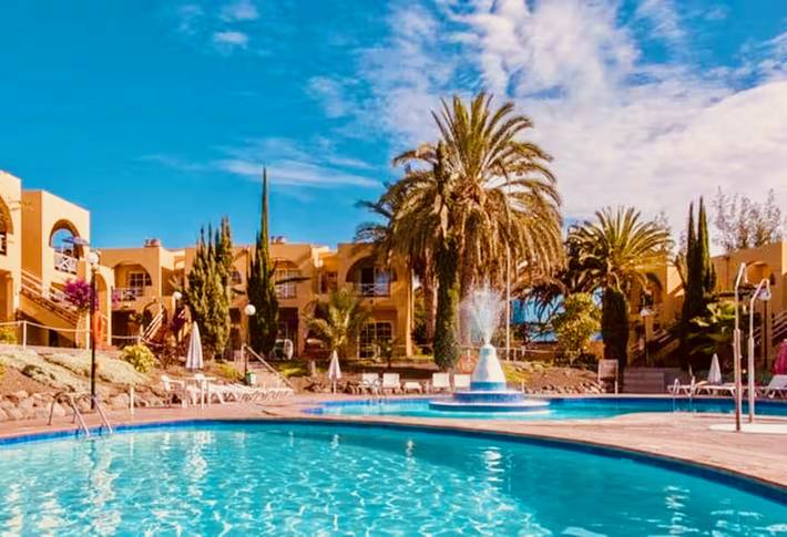 Bungalow voor 2 personen, met terras en kinderzwembad in Maspalomas
