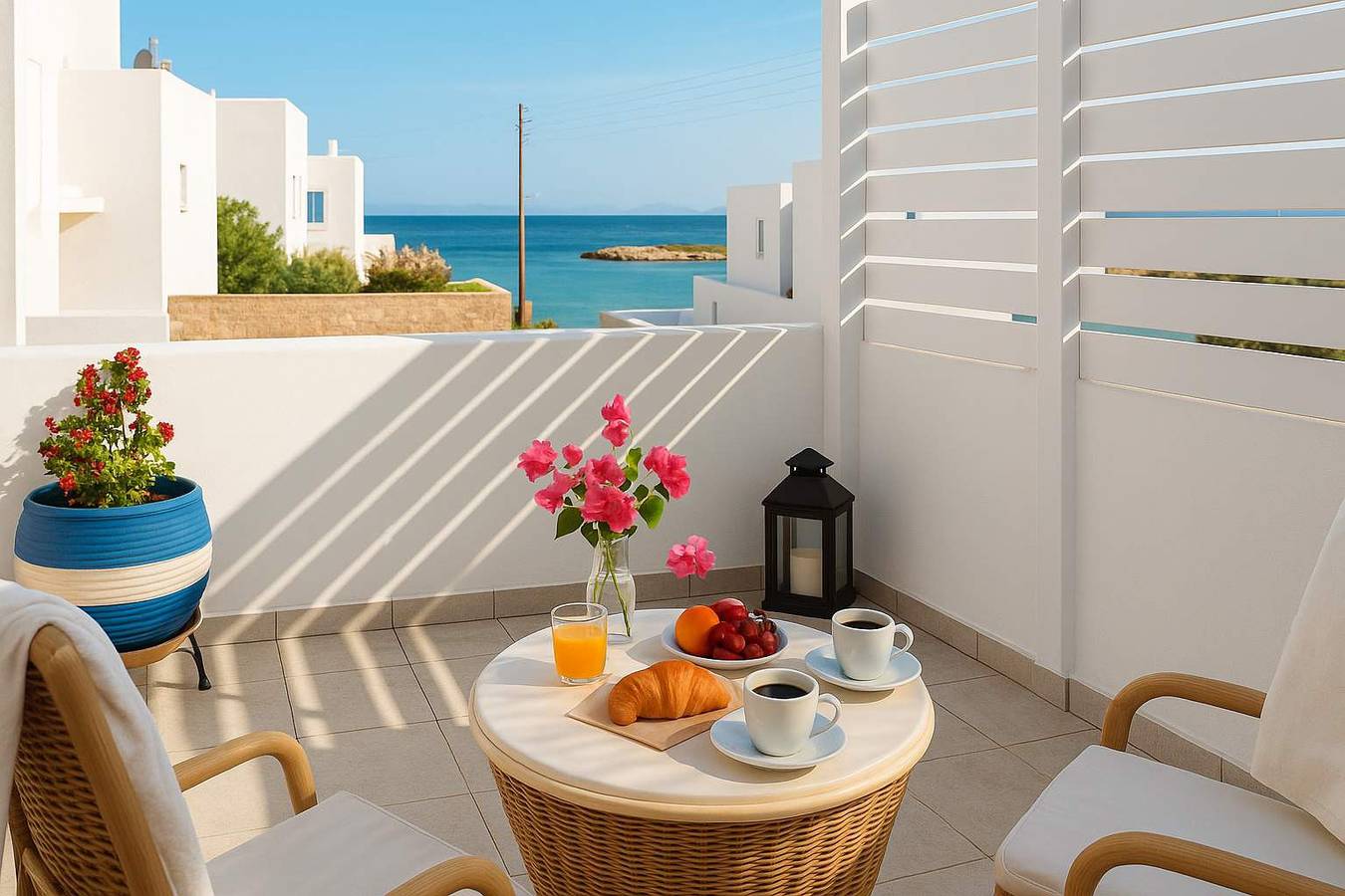 Chambre d’hôte pour 2 personnes avec vue sur l’océan in Náoussa, Paros