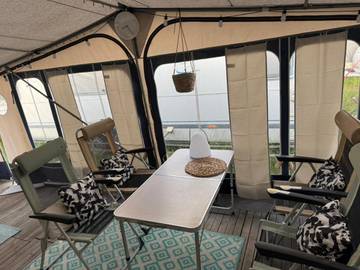 Camping für 5 Personen, mit Sauna und Terrasse sowie Ausblick in Halbinsel Hel