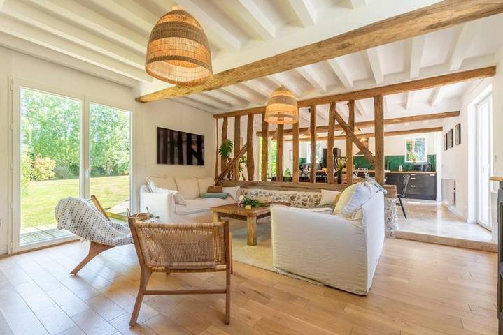 Location de vacances pour 10 personnes, avec jardin et vue, adapté aux familles à Triqueville