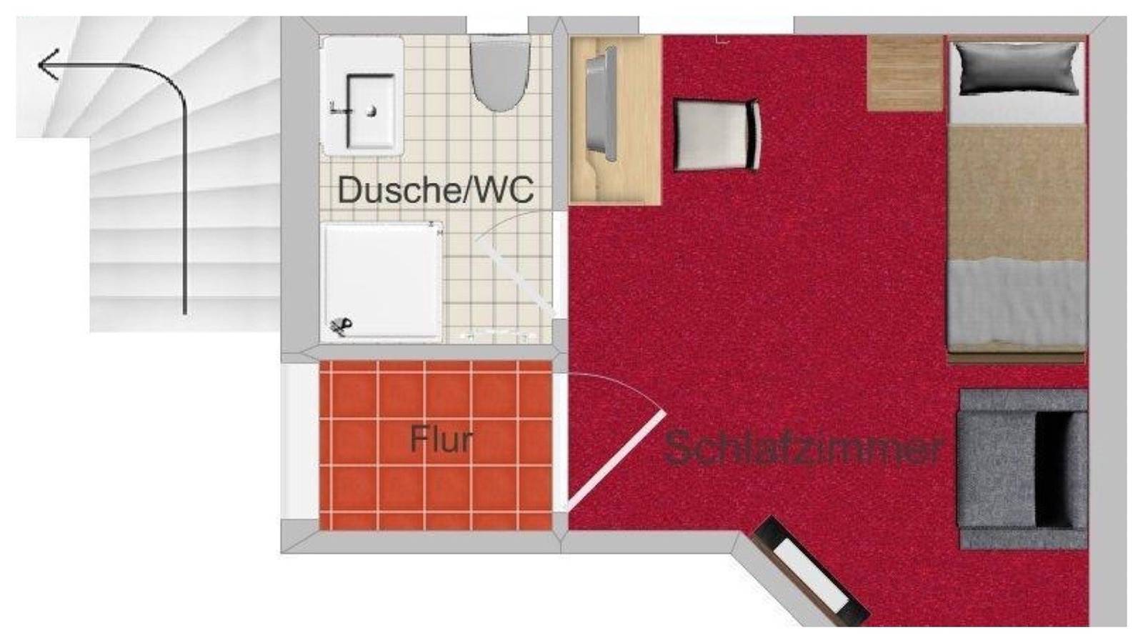 Einzelzimmer (single room) in Hintertuxer Gletscher, Hintertux