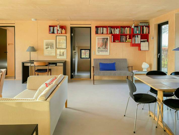 Ferienhaus mit Blick auf die Bucht von Helnæs in Haarby, Kleiner Belt