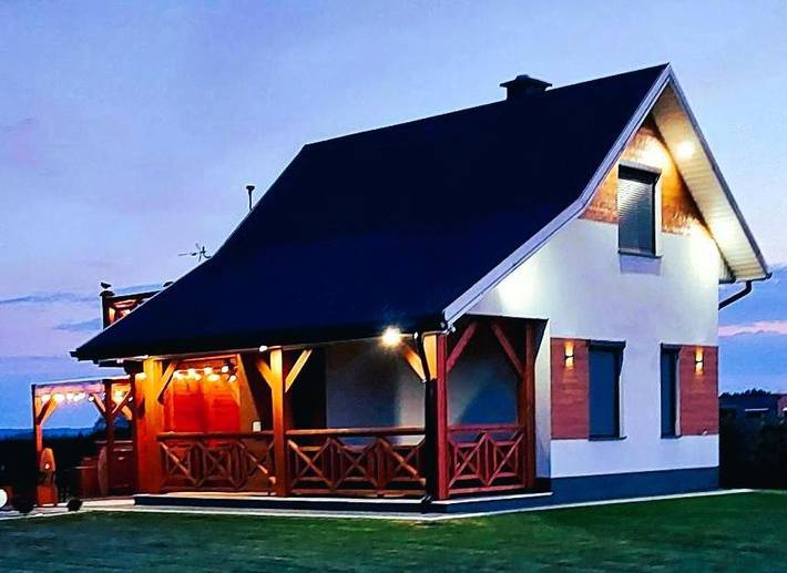 Domek letniskowy dla 7 osób, z taras i widok oraz ogród i widok na jezioro w Województwo lubelskie