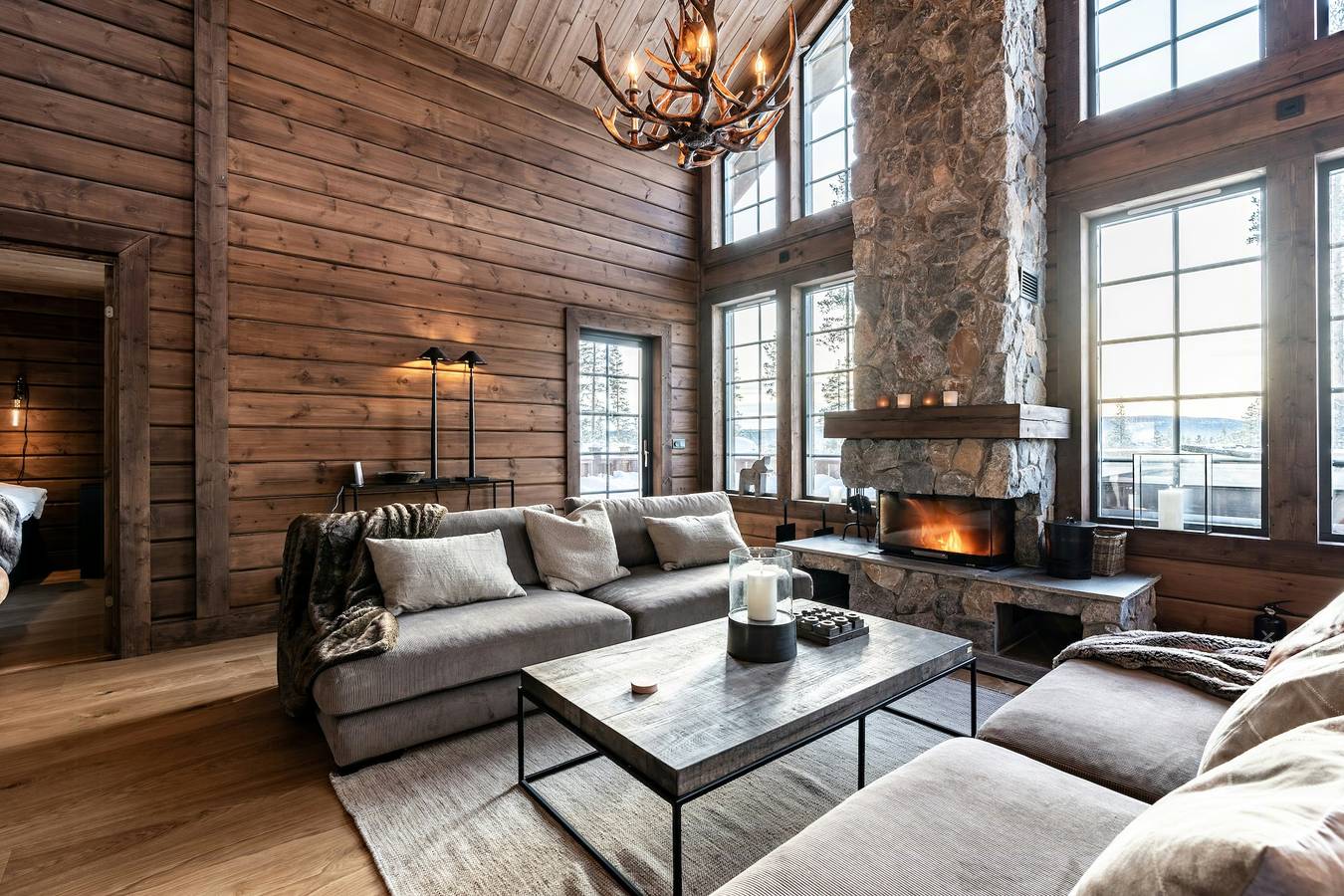 Architektonisch gestaltete Berghütte mit Panoramablick in Idre, Älvdalen und Umgebung