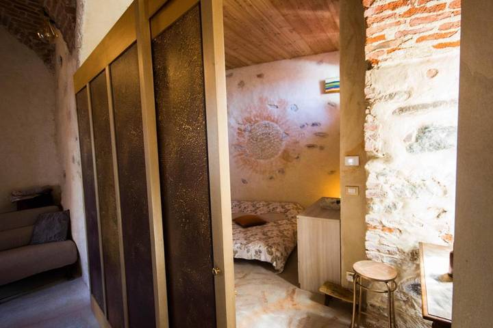 Gîte pour 5 personnes, avec Terrasse et Jardin ainsi que Sauna et Vue à Vidracco