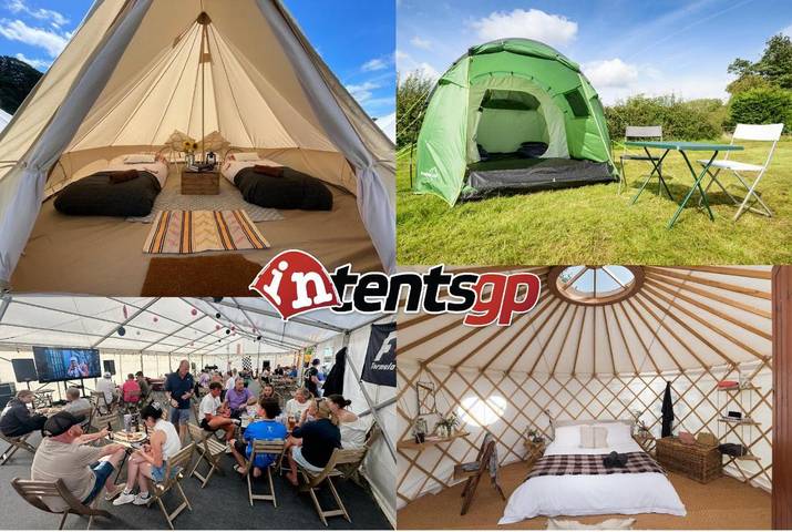 Glamping for 2 people, with terrace and garden in Northamptonshire