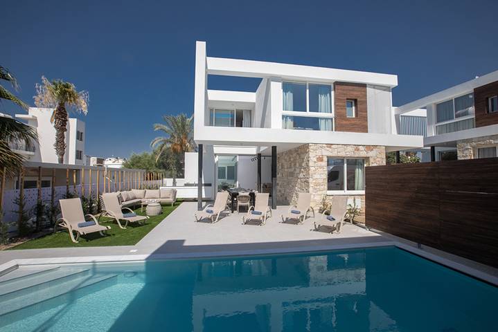 Ferienhaus für 10 Personen, mit Balkon/Terrasse und Garten sowie Pool in Südzypern - 3