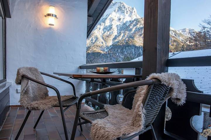 Hütte für 3 Personen, mit Balkon im Mittenwald