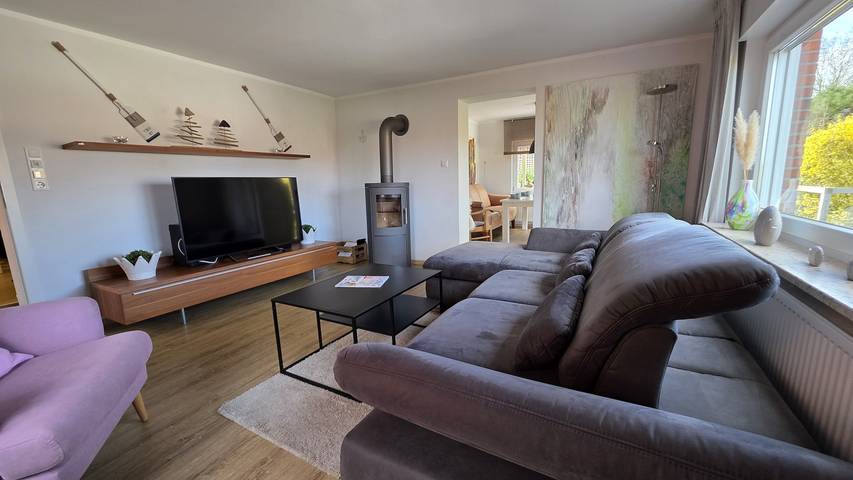 Ferienhaus für 6 Personen, mit Terrasse und Garten sowie Ausblick