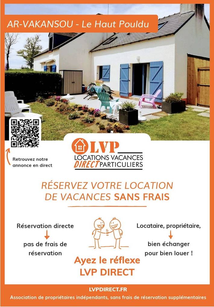 Gîte pour 4 personnes, avec Terrasse ainsi que Jardin et Piscine