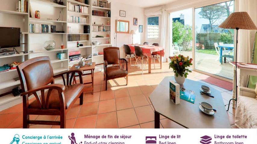 Gîte pour 6 personnes, avec jardin dans Plage du Roaliguen - 2