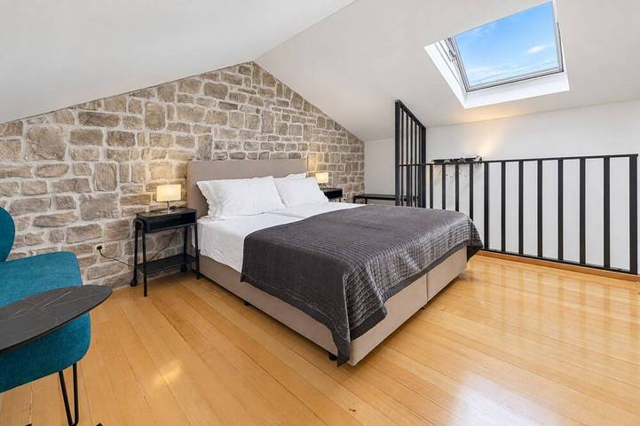 Ferienhaus mit privatem beheiztem Pool und Meerblick in Zaton, Grad Dubrovnik