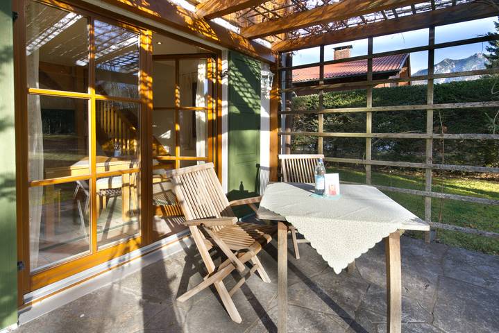 Ferienwohnung für 2 Personen, mit Balkon und Terrasse sowie Garten und Sauna in Krün - 4