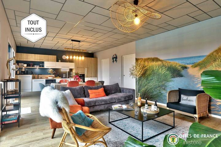 Gîte für 2 Personen, mit Whirlpool und Terrasse sowie Garten