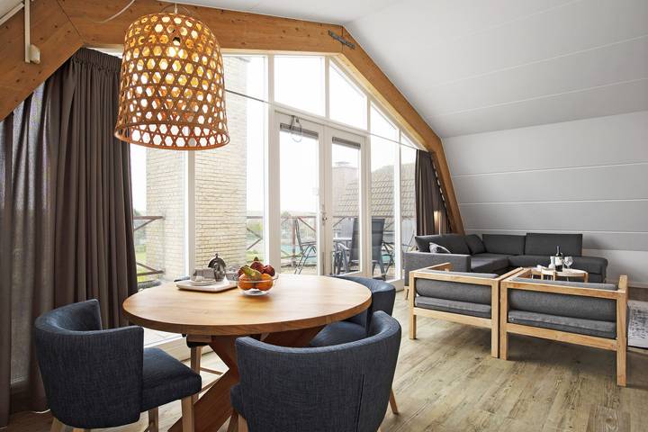 Ferienwohnung für 2 Personen, mit Balkon/Terrasse und Terrasse sowie Sauna