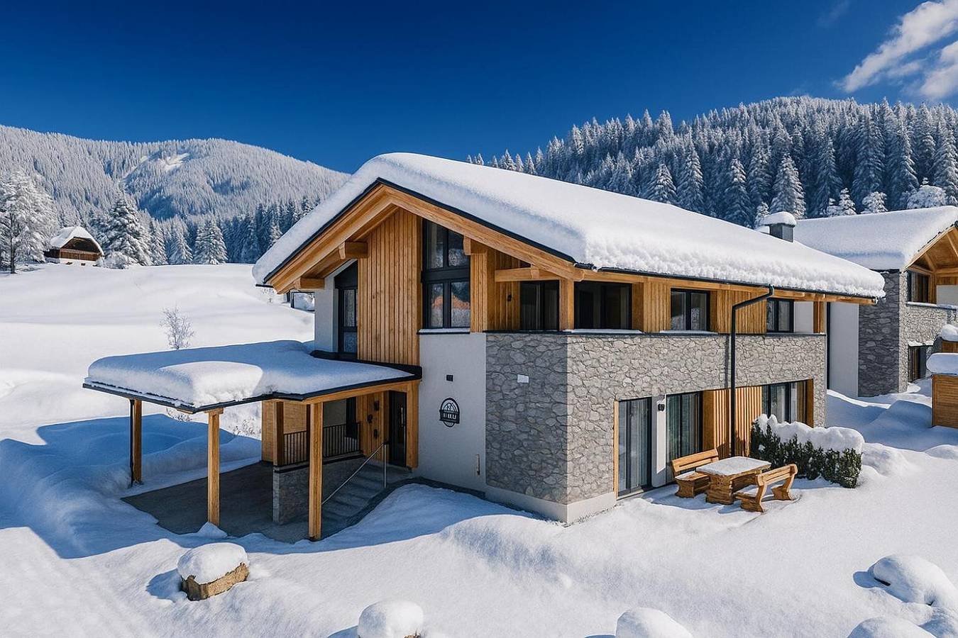 Ferienhaus 'Almchalet Alpenglück' mit Bergblick, privater Terrasse und Wlan in St. Lambrecht, Murau (Kreischberg)