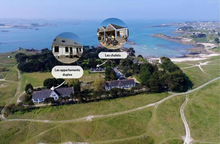 Gîte pour 6 personnes, avec Terrasse à Île de Batz
