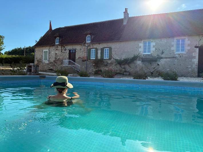 Maison de vacances pour 6 personnes, avec Terrasse et Jardin ainsi que Piscine et Vue