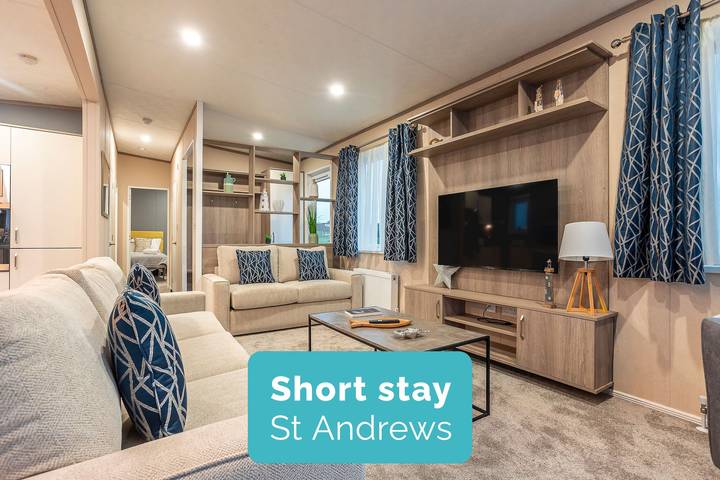 Static caravan for 6 people, with balcony in Fife region