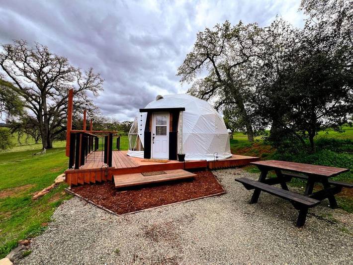 Camping voor 4 personen, met sauna en terras, met huisdier in Californie