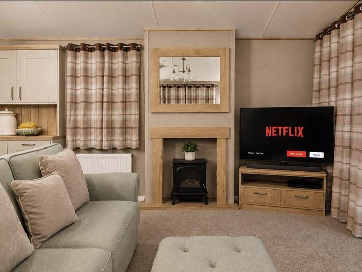 Cala Gran 3-Bed Caravan, Sleeps 8 w/ Wrap Decking in Thornton-Cleveleys, Lancashire