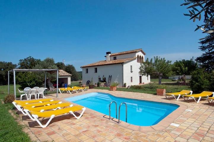 Casa rural para 20 personas, con Terraza y Jardín además de Piscina y Vistas en Riudellots de la Selva