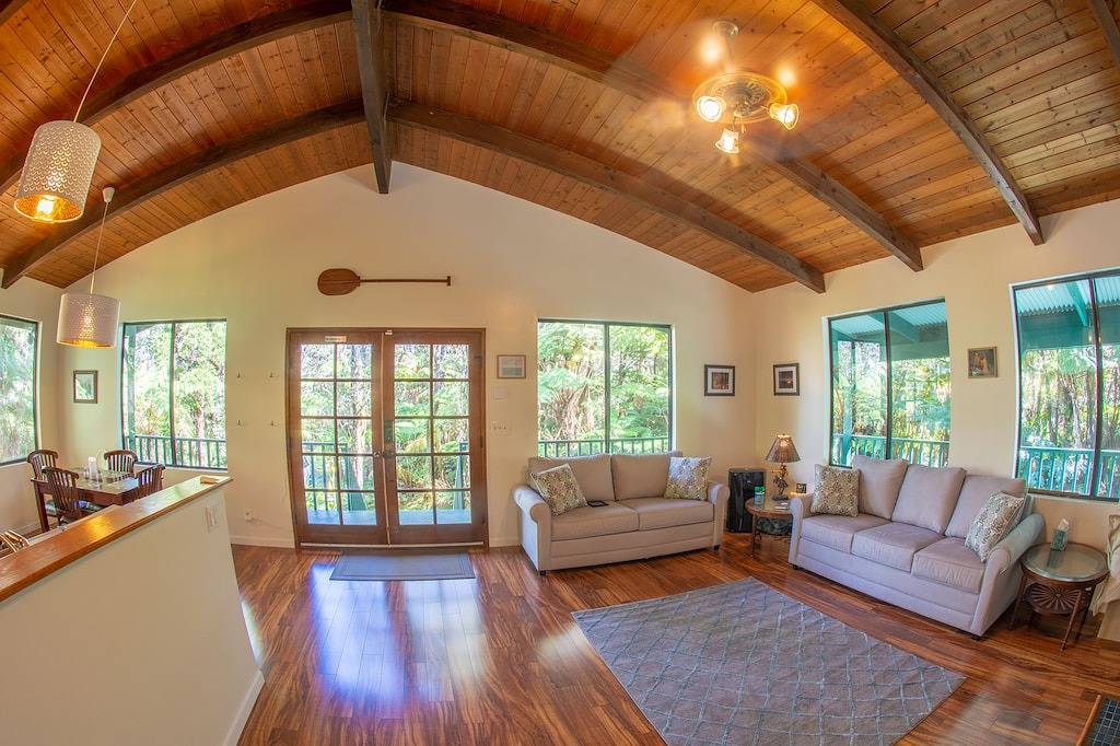 105 $ pro Nacht! 6 Minuten vom Park, Hale Hubner - Fern Cottage in Mauna Loa Estates, Volcano