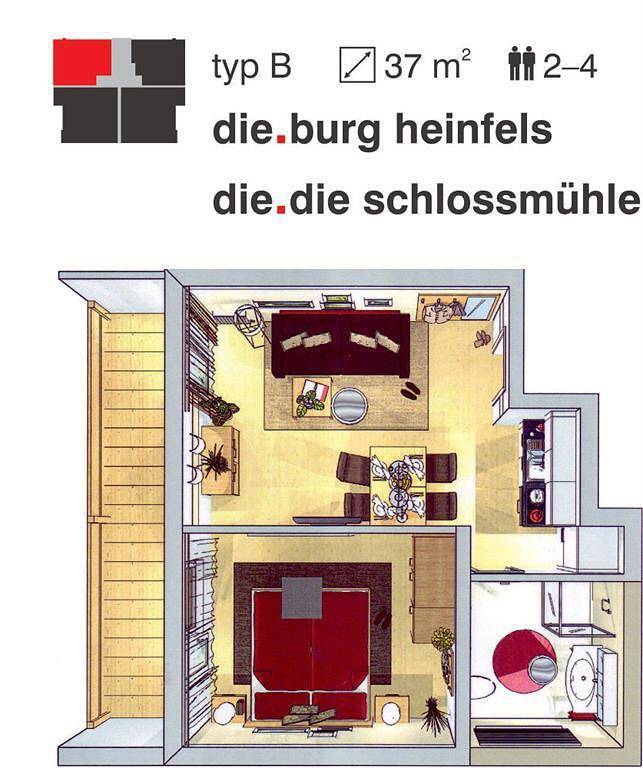 Ferienwohnung für 4 Personen, mit Garten und Ausblick, kinderfreundlich - 1