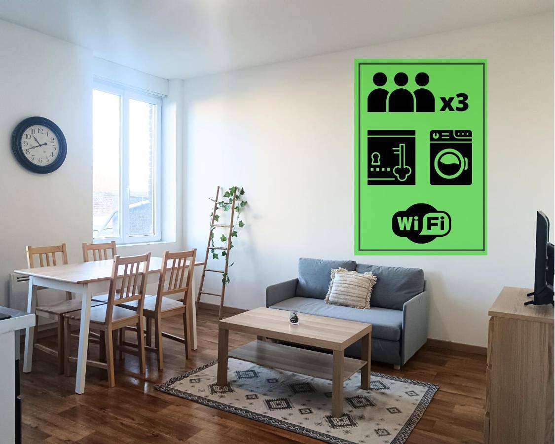 Appartement entier, Appartement calme et spacieux Proche Lille in Mons-en-Barœul, Région de Lille