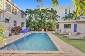 Gîte pour 4 personnes, avec jardin et terrasse ainsi que piscine et vue à Miami Beach