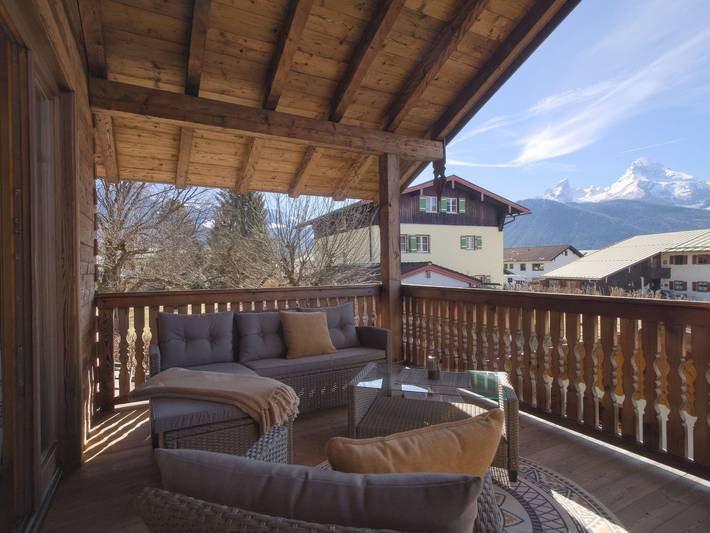 Ferienwohnung für 4 Personen, mit Balkon und Ausblick in Bischofswiesen