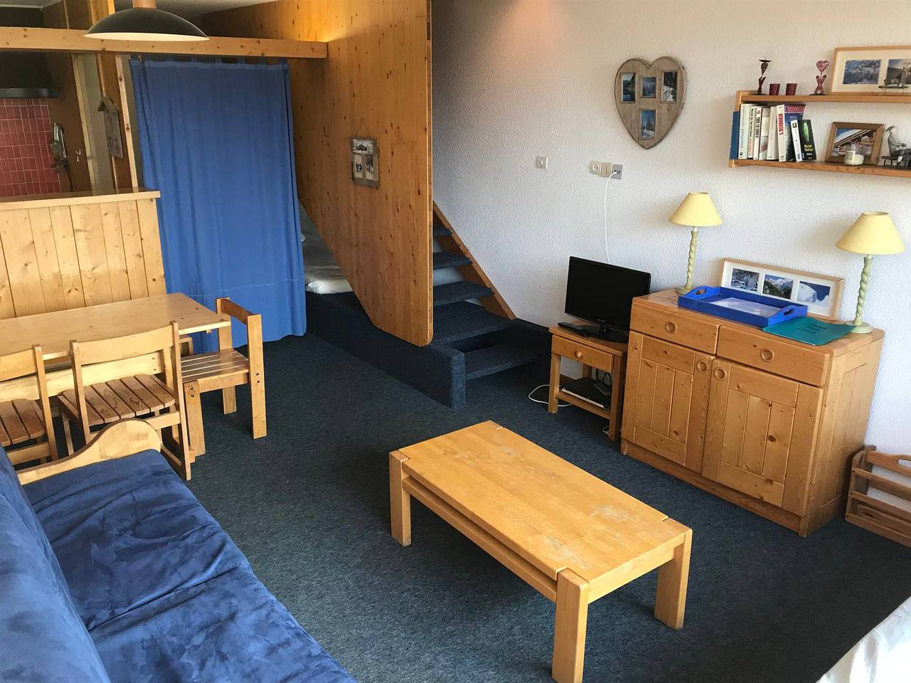 Geheel appartement, Cozy Duplex for 7 in Arc 1600, Close to Pistes & Shops, Valley View, Pet-Friendly in Arc 1600, Bourg-Saint-Maurice