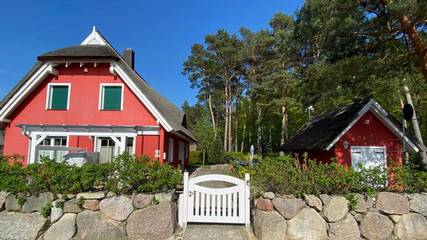 Ferienhaus für 6 Personen, mit Sauna und Terrasse sowie Garten in Kölpinsee