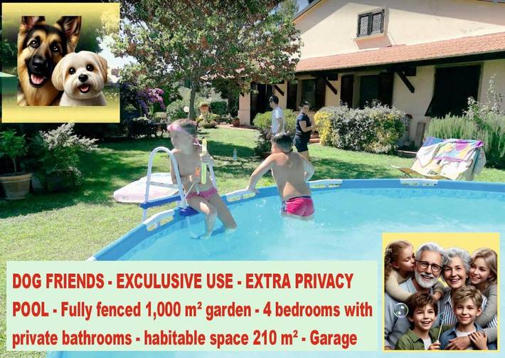Casa vacanza per 9 persone, con Balcone e Terrazza nonché Giardino e Piscina a Casale Marittimo