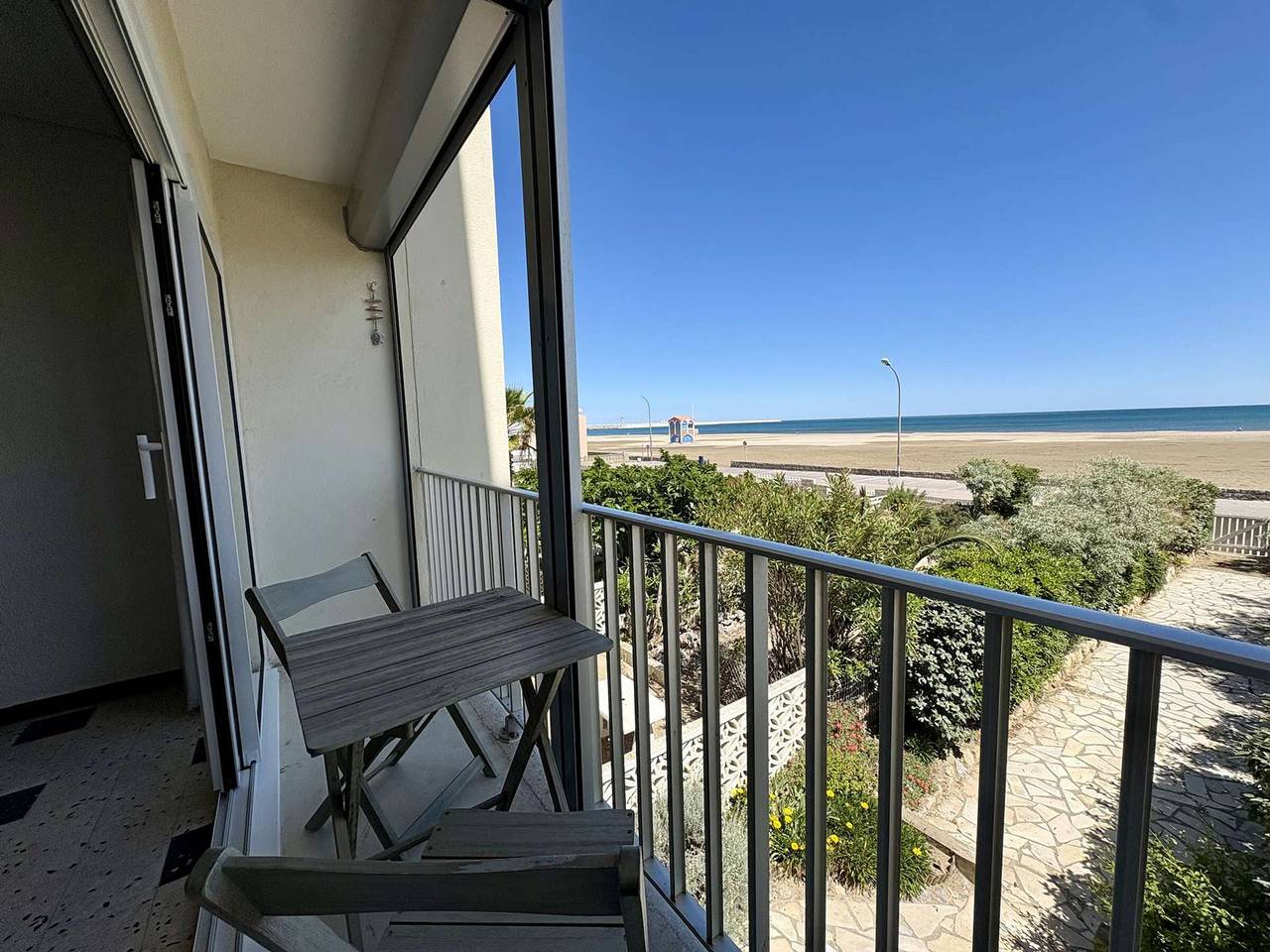 Ganze Wohnung, Apartment am Meer, 1 Schlafzimmer, Balkon, Waschmaschine, 5 Pers. in Port-la-Nouvelle, Mittelmeerküste (Frankreich)