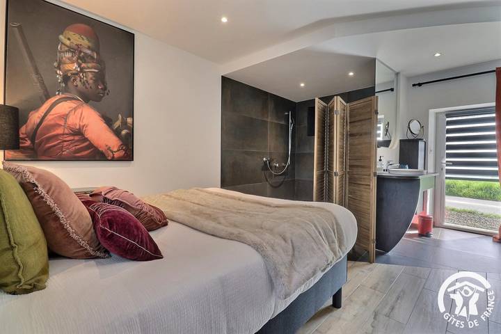 Gîte pour 4 personnes, avec sauna ainsi que jardin et vue, animaux acceptés à Mont-Dol - 4
