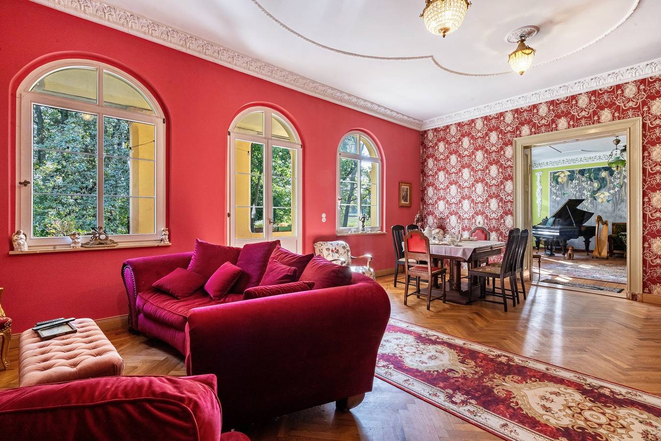 Entire apartment, Apartment 'Ferienwohnung Im Landschloss' with Shared Terrace, Shared Garden and Wi-Fi in Calau, Naturpark niederlausitzer heidelandschaft (Brandenburg)