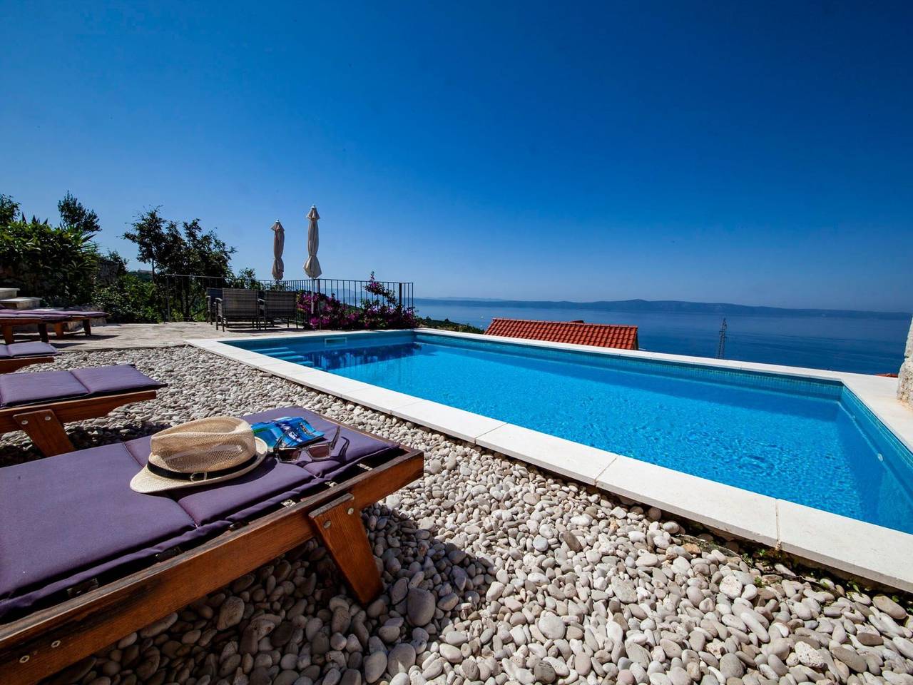 Wunderschöne Steinvilla mit tollem Ausblick in Podgora, Rivera de Makarska