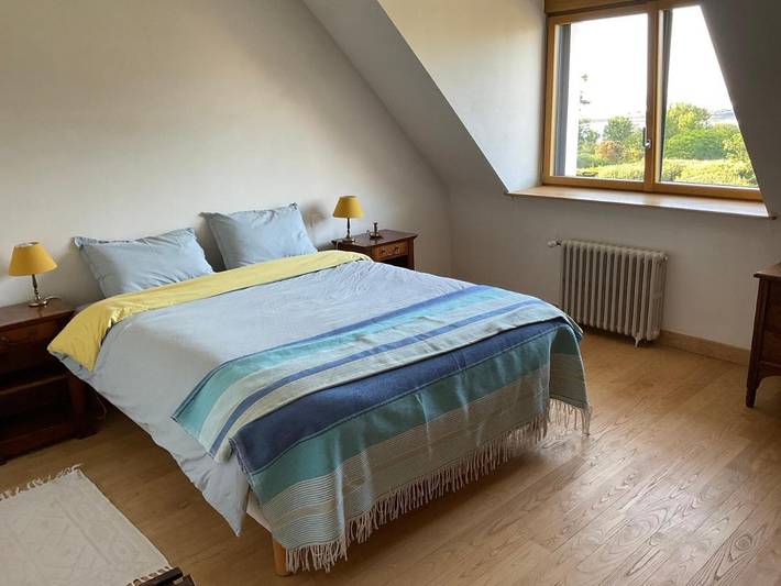 Chambre d’hôte pour 2 personnes, avec jardin ainsi que terrasse et vue à Landéda