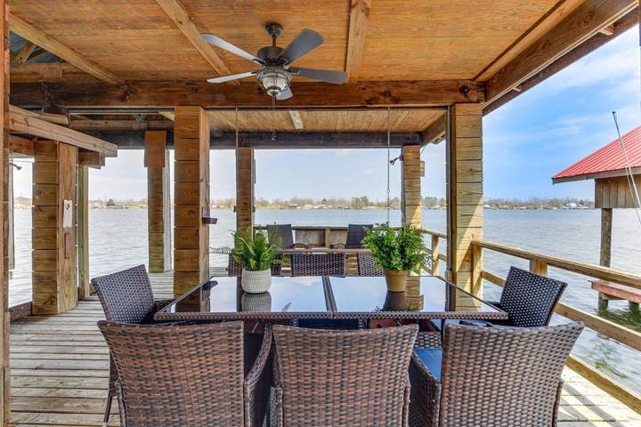 Ferienhaus für 10 Personen, mit Seeblick und Ausblick in Louisiana
