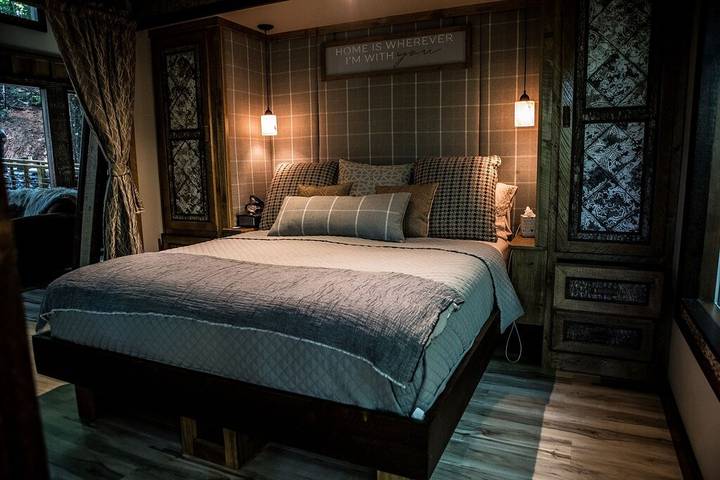 Blockhütte für 5 Personen, mit Whirlpool und Balkon - 1