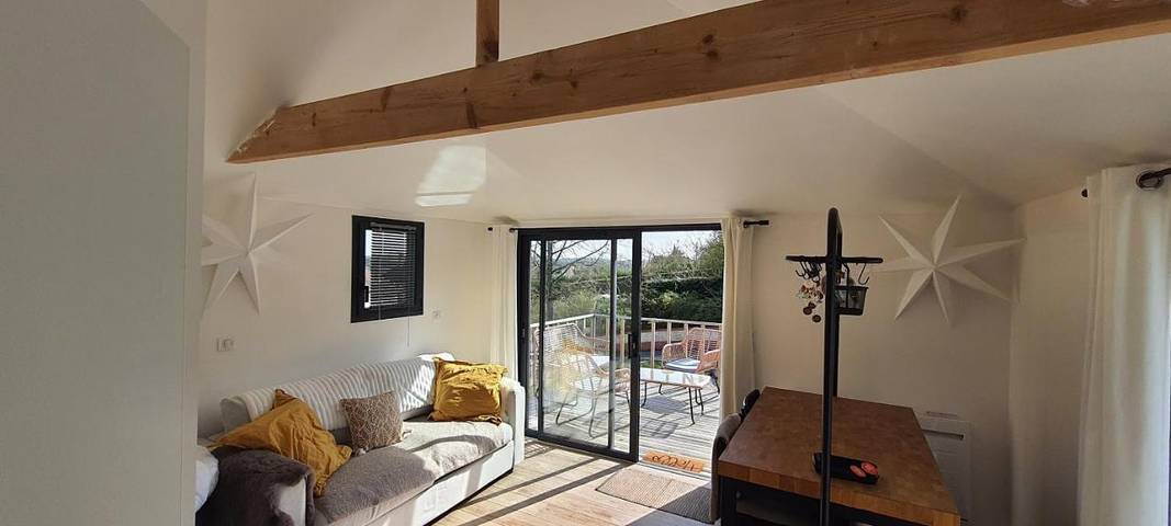 Chalet pour 2 personnes, avec Balcon et Terrasse ainsi que Jardin et Vue