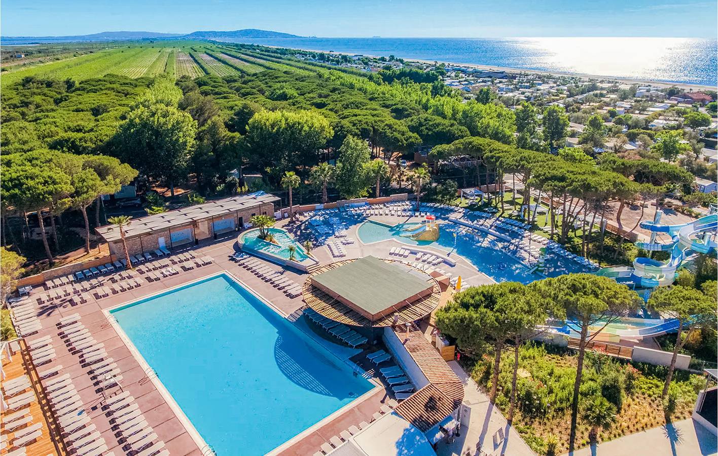 Mobile Home en bord de mer avec parking, climatisation et piscine in Sète, Côte d'Améthyste