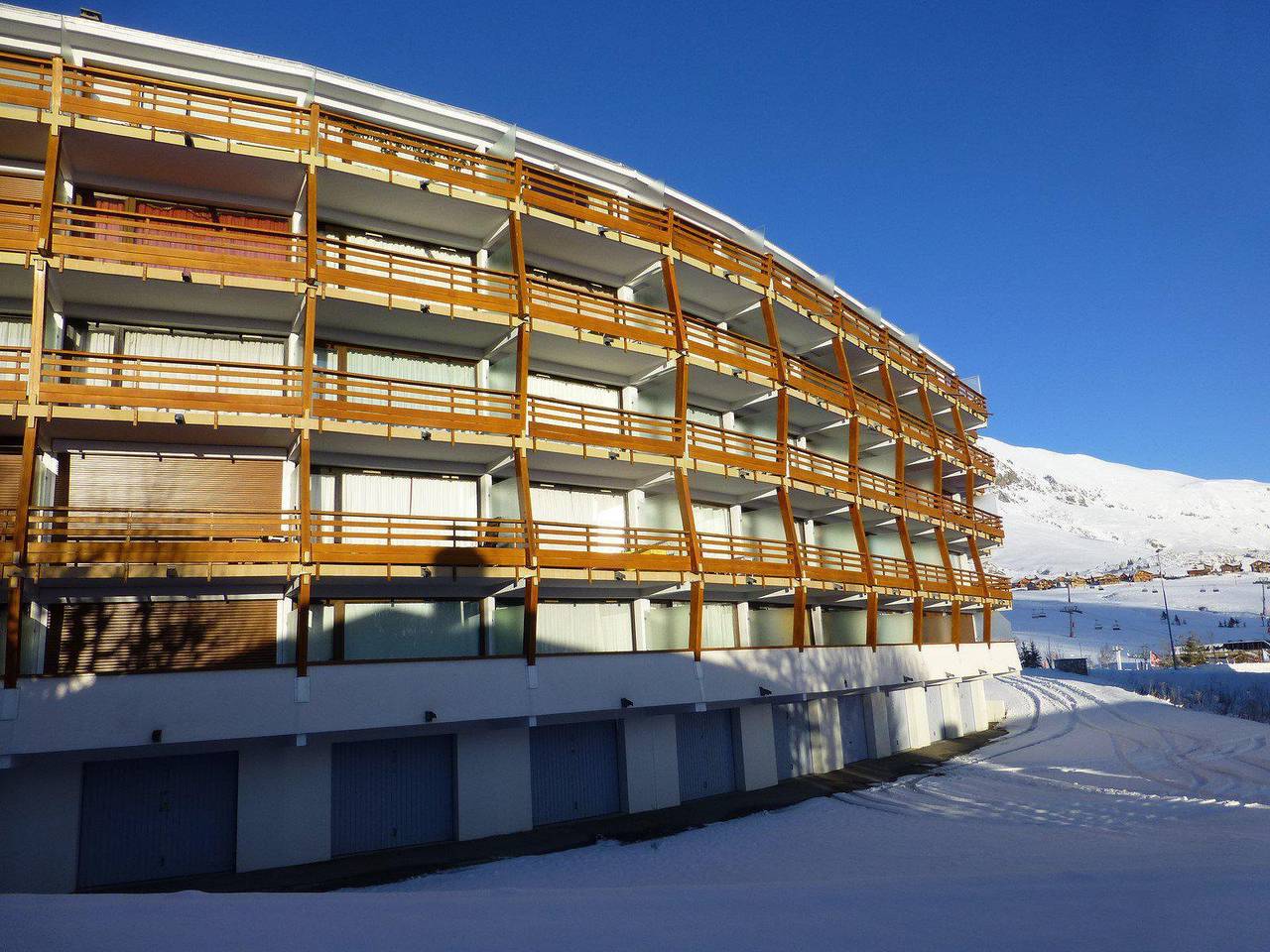 Studio entier, Résidence les Gémeaux - Studio 4 personnes (F4) in Huez, Parc national des Écrins