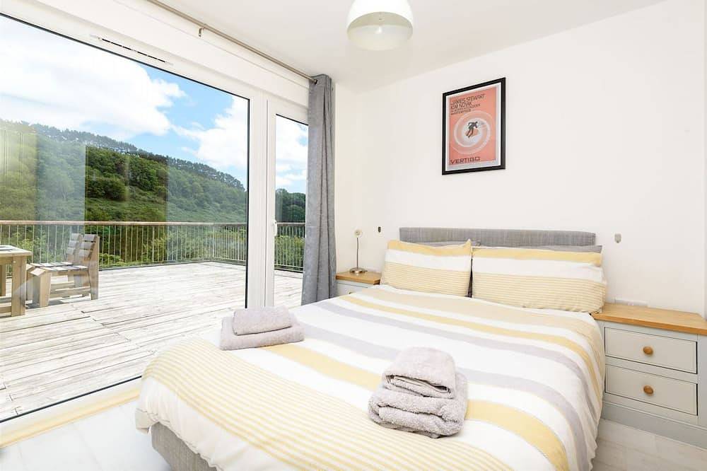 Moderne Villa für vier Personen mit großem Balkon und Meerblick in Cornwall