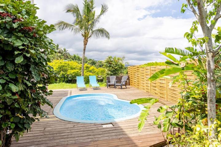 Maison d’hôte pour 4 personnes, avec jardin ainsi que terrasse et piscine