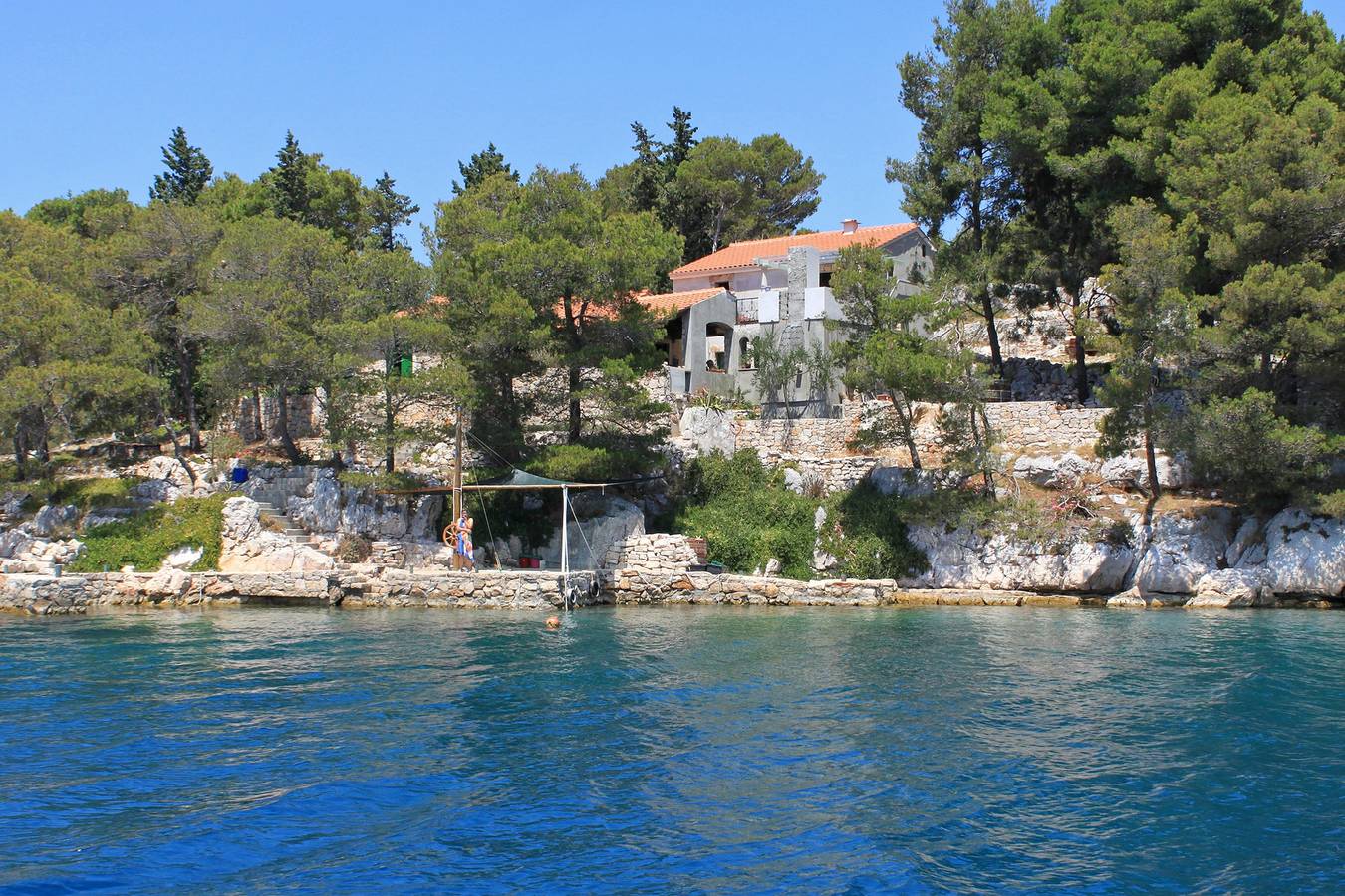 Dvosobna kuća uz plažu Lavdara, Dugi otok in Lavdara (Zadar), Sali