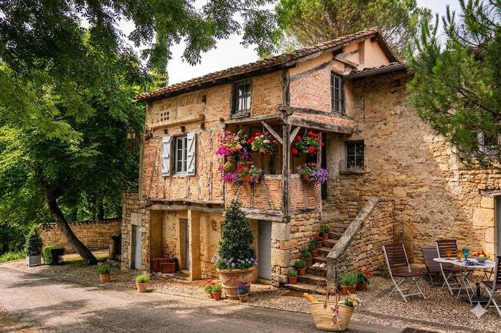 Maison de vacances pour 6 personnes, avec Balcon et Terrasse ainsi que Piscine et Vue