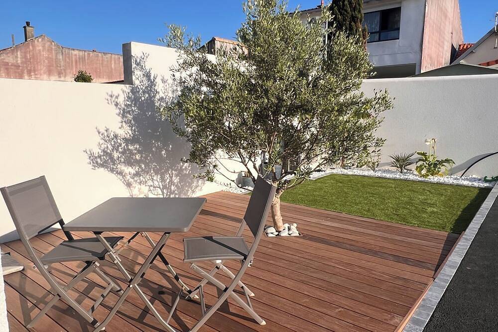 Apartamento entero, Air-conditioned studio with garden – 10 min from La Rochelle, near beaches in Angoulins, Región de La Rochelle